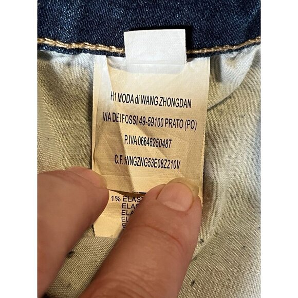 Bella Made In Italy Patchwork Jeans 31 Inch Waist - Picture 12 of 14